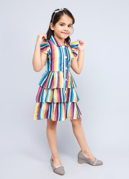 Stylish Collar Frock