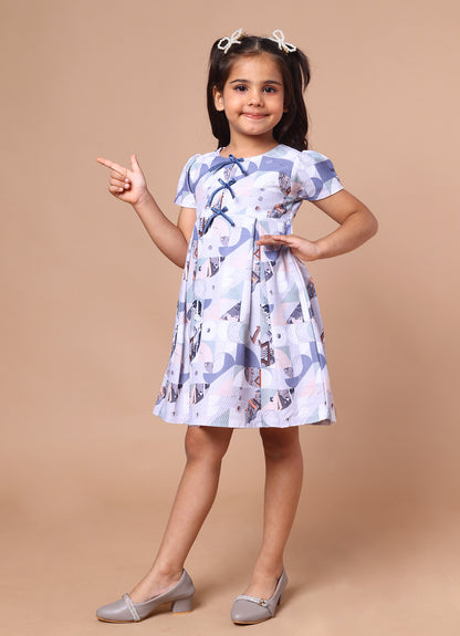 Abstract Printed Dress