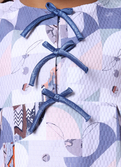 Abstract Printed Dress