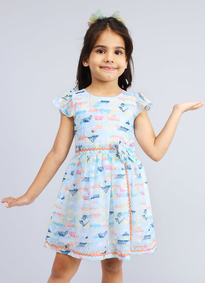 Colorful Print Dress