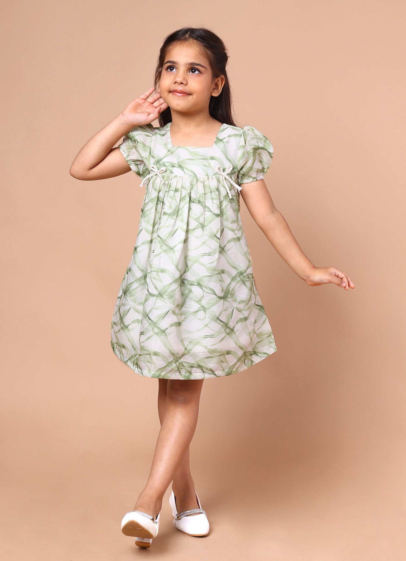 Shimmer Printed Dress