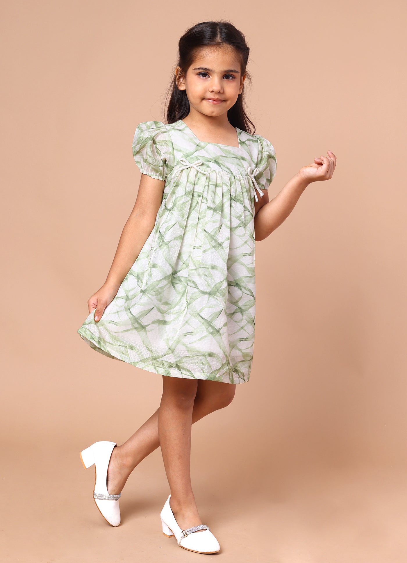 Shimmer Printed Dress