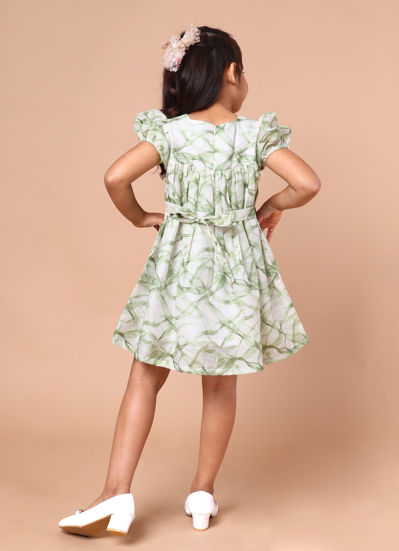 Shimmer Printed Dress