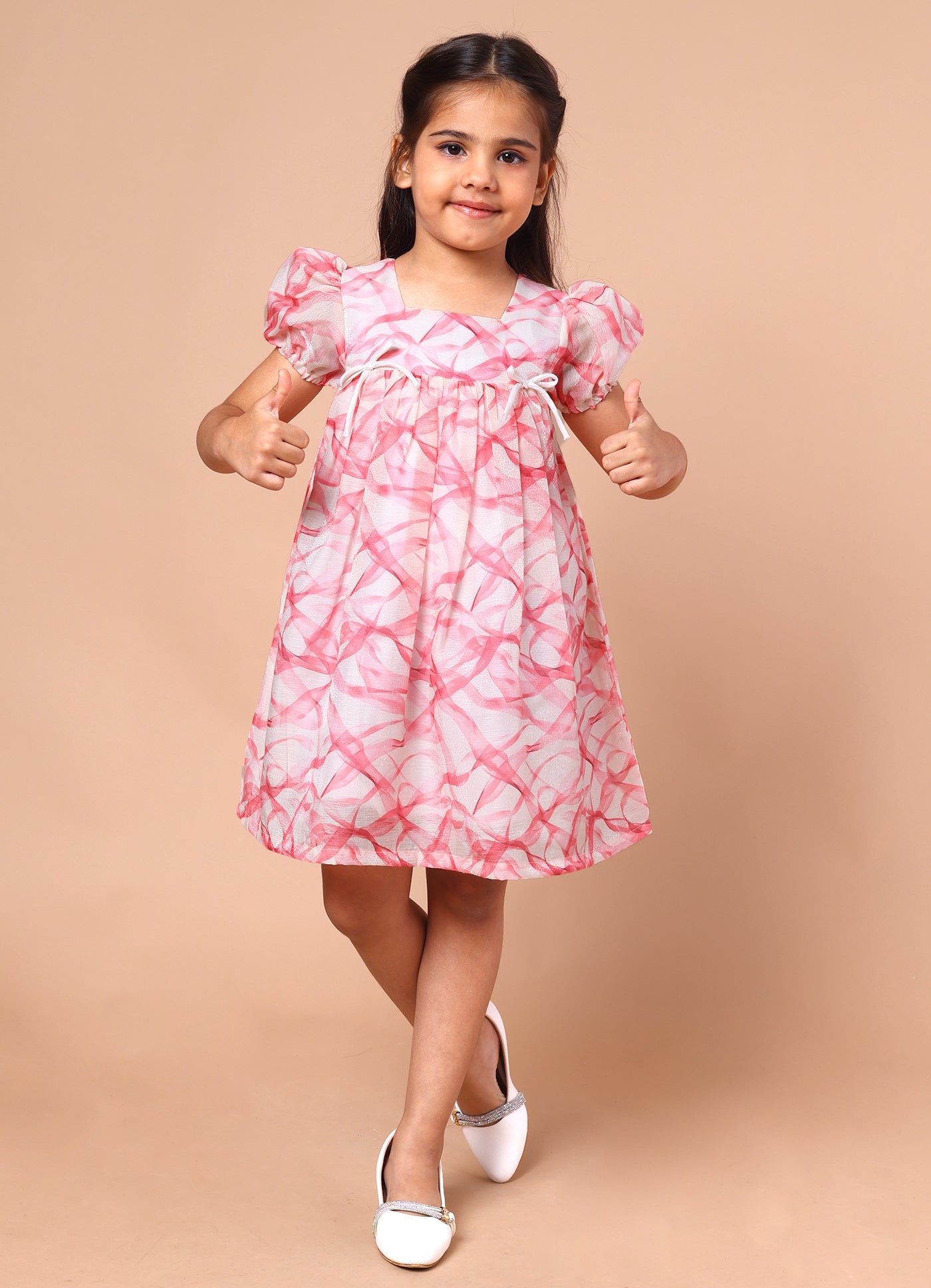 Shimmer Printed Dress