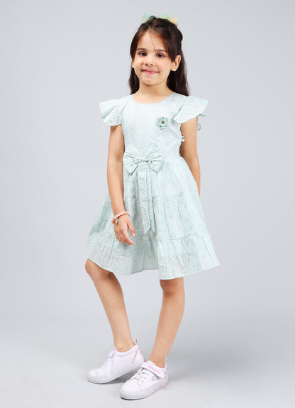 Lino Print Delight Frock
