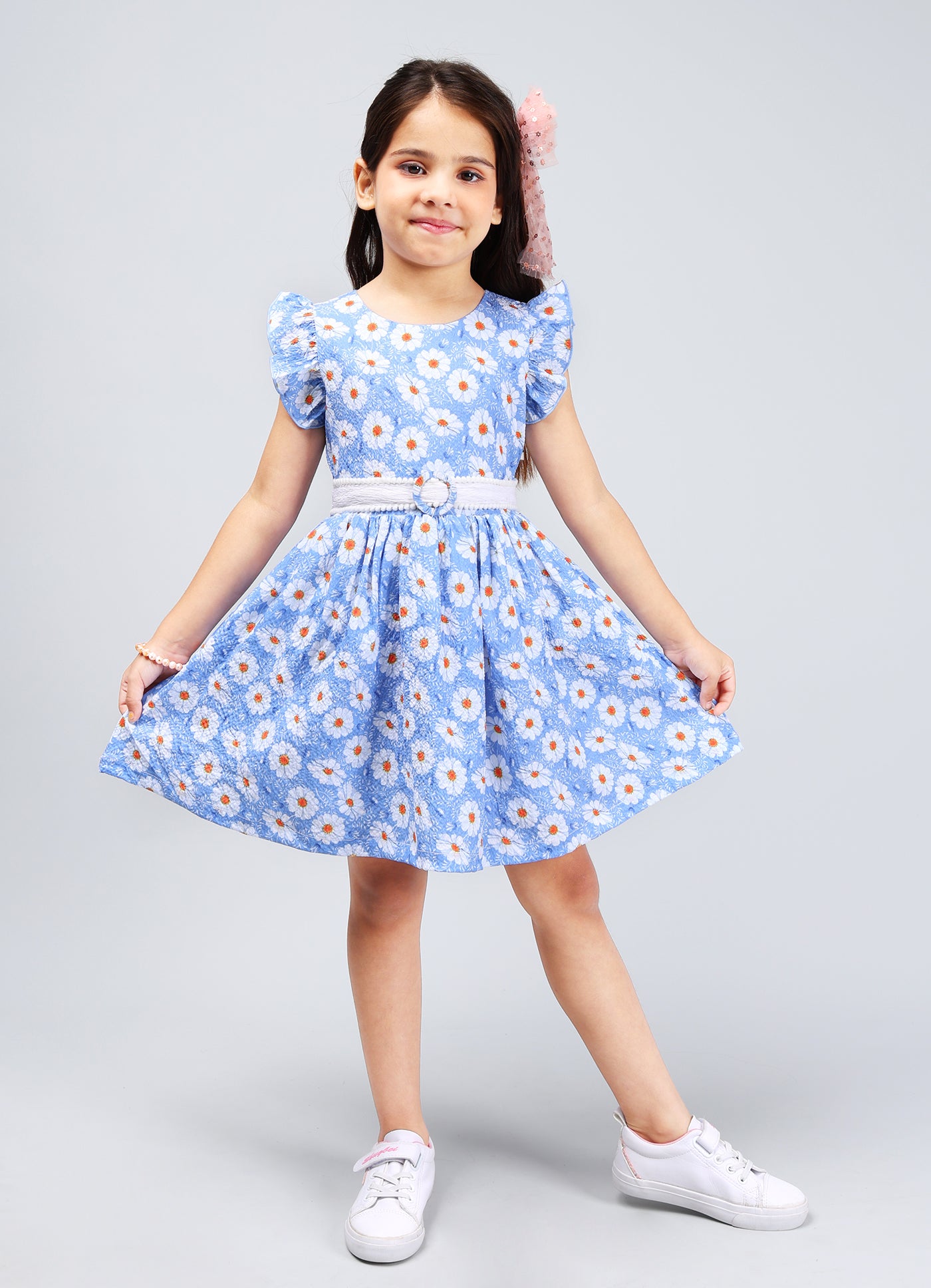 Elegant Frock with Belt