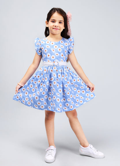 Elegant Frock with Belt