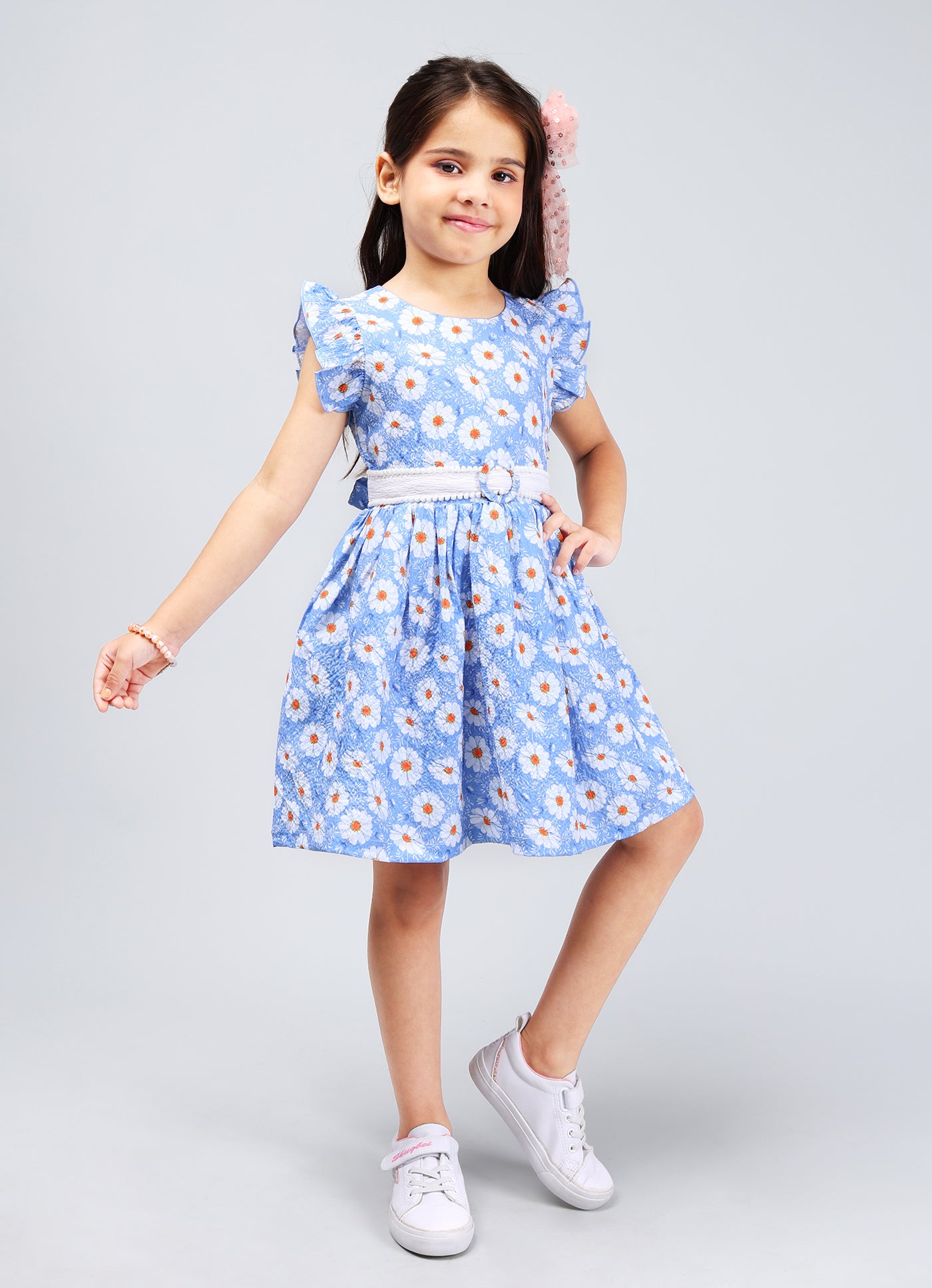 Elegant Frock with Belt