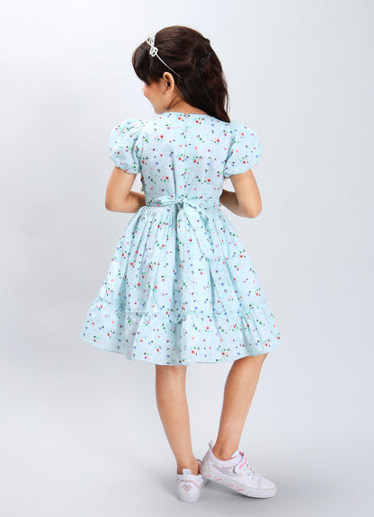 Floral Charm Dress with Accessory