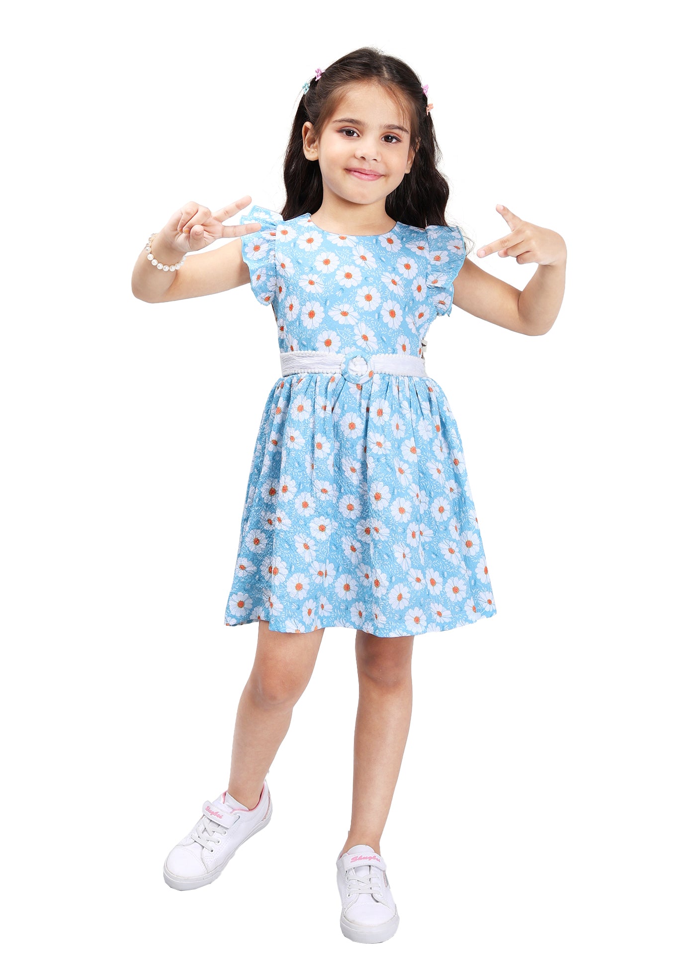 Elegant Frock with Belt