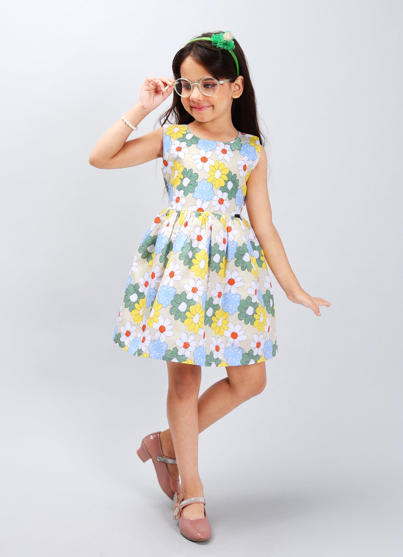 Durable Solid Color Frock