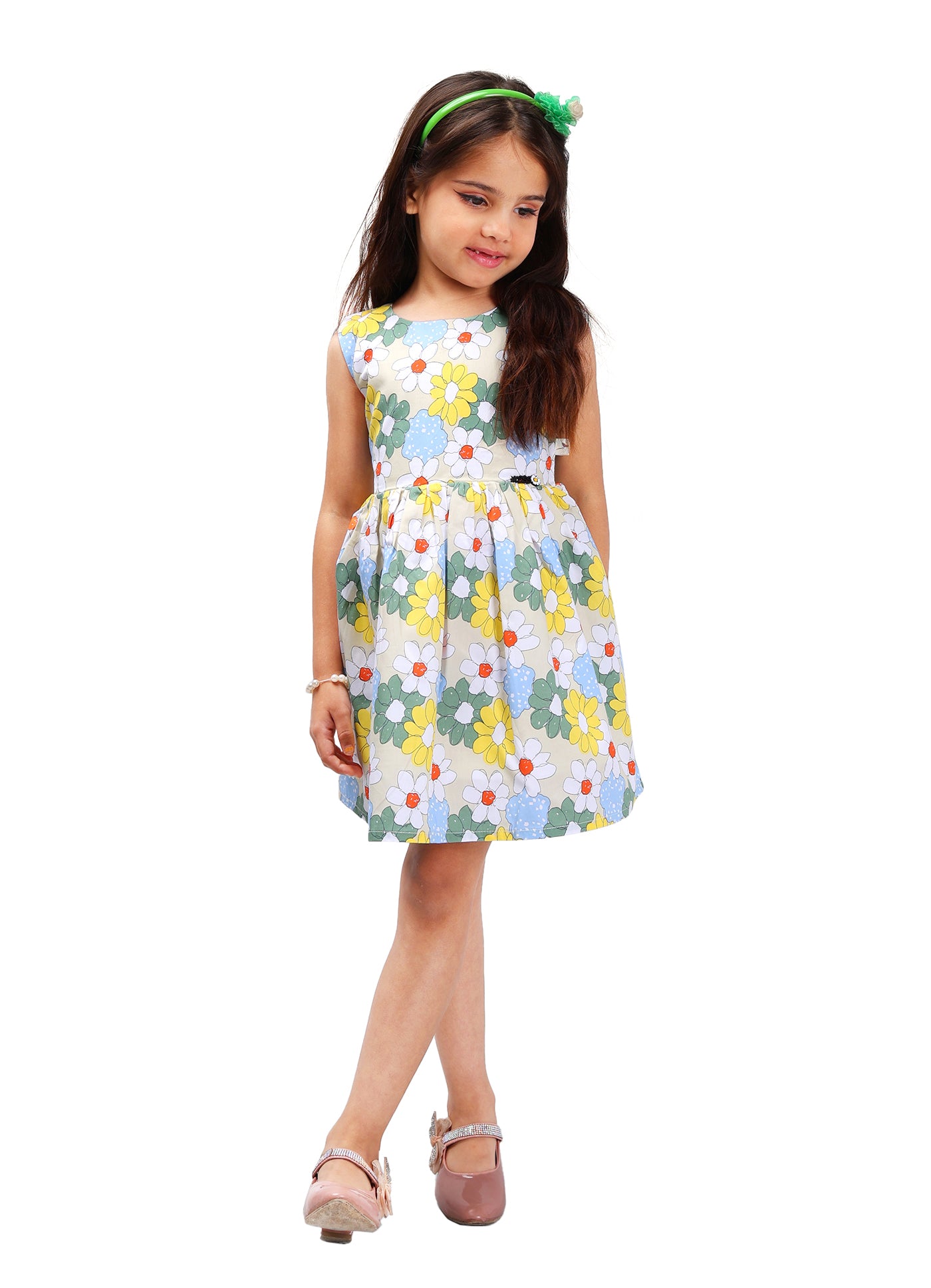 Durable Solid Color Frock