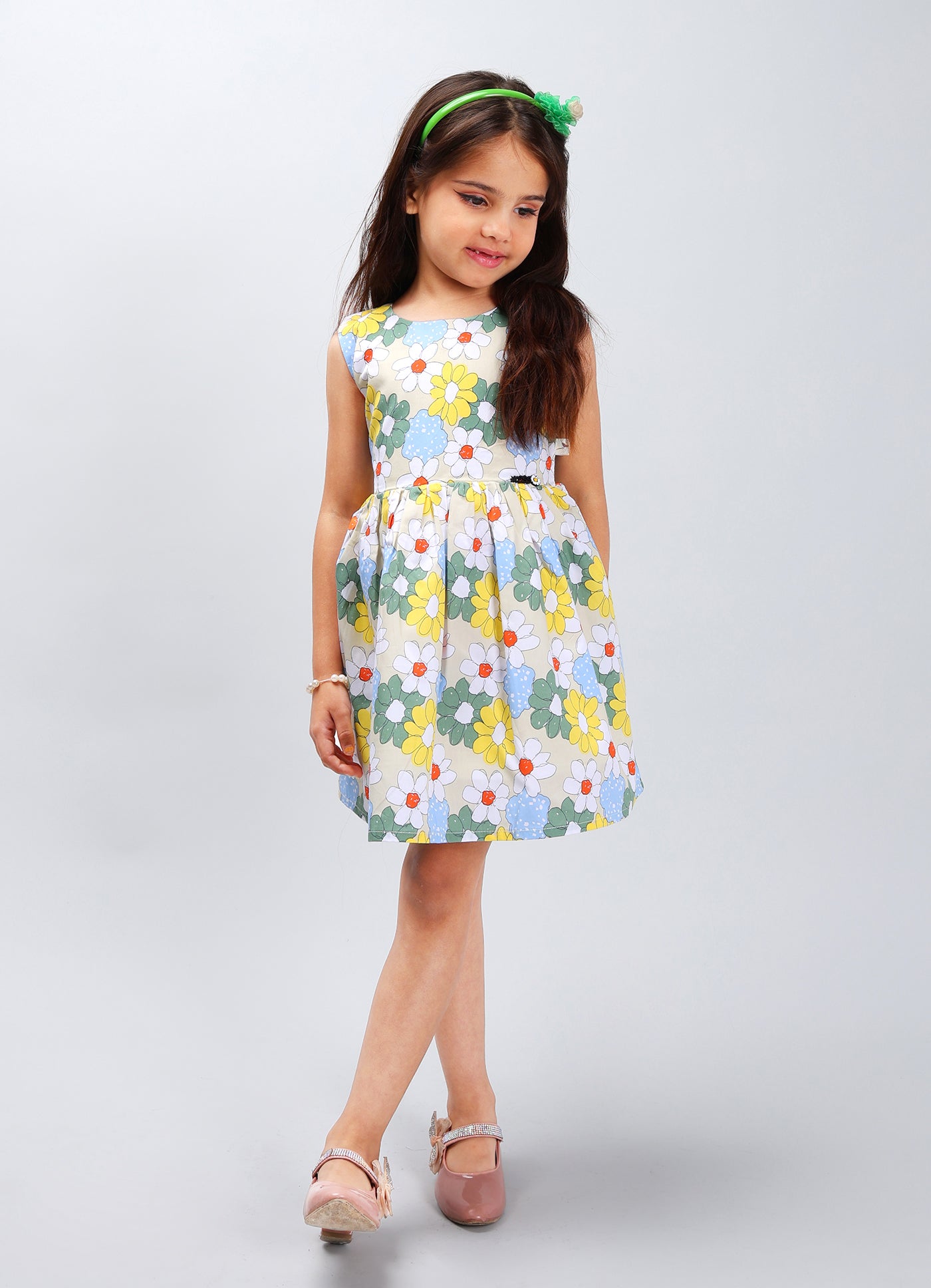 Durable Solid Color Frock