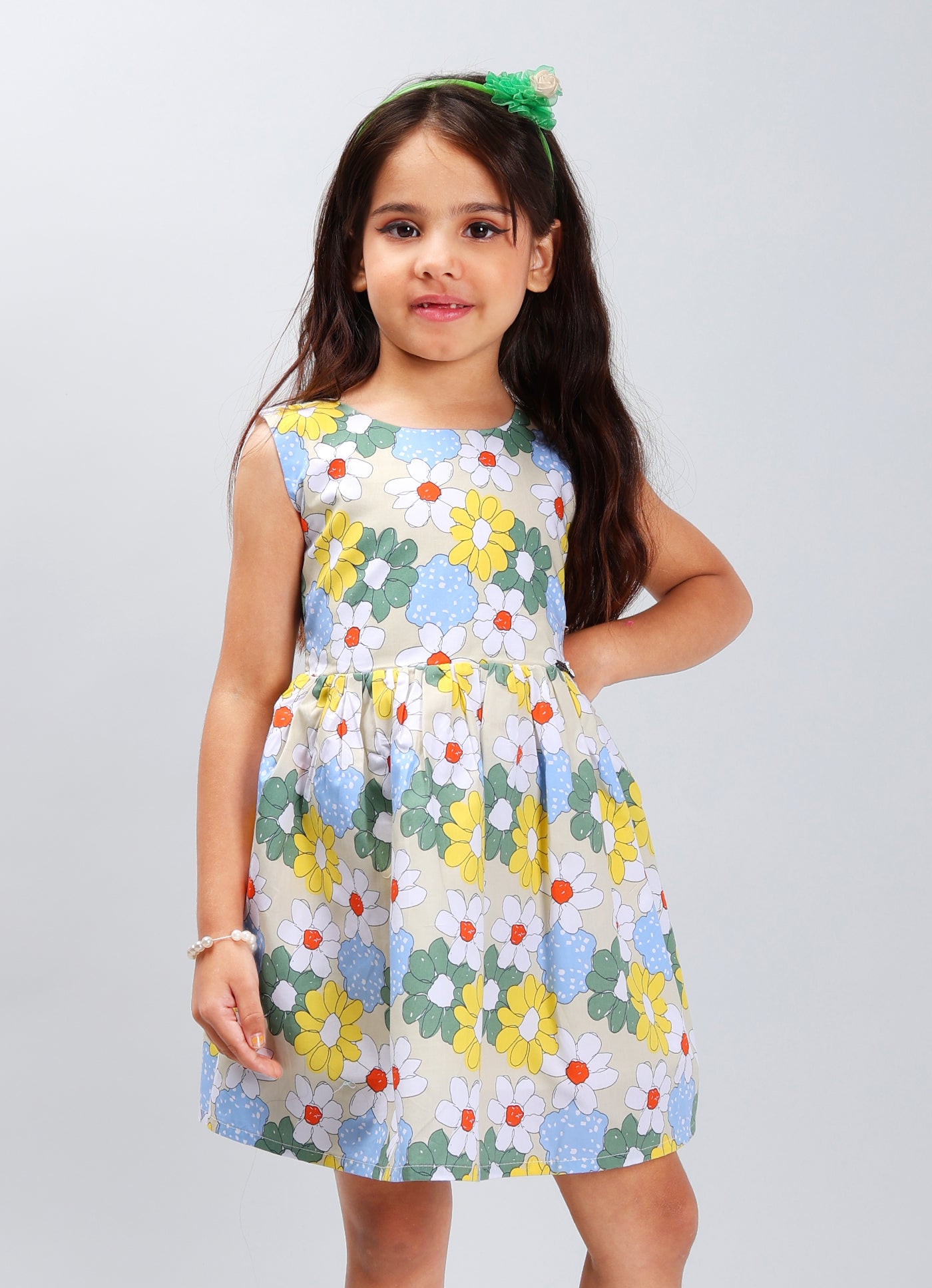 Durable Solid Color Frock