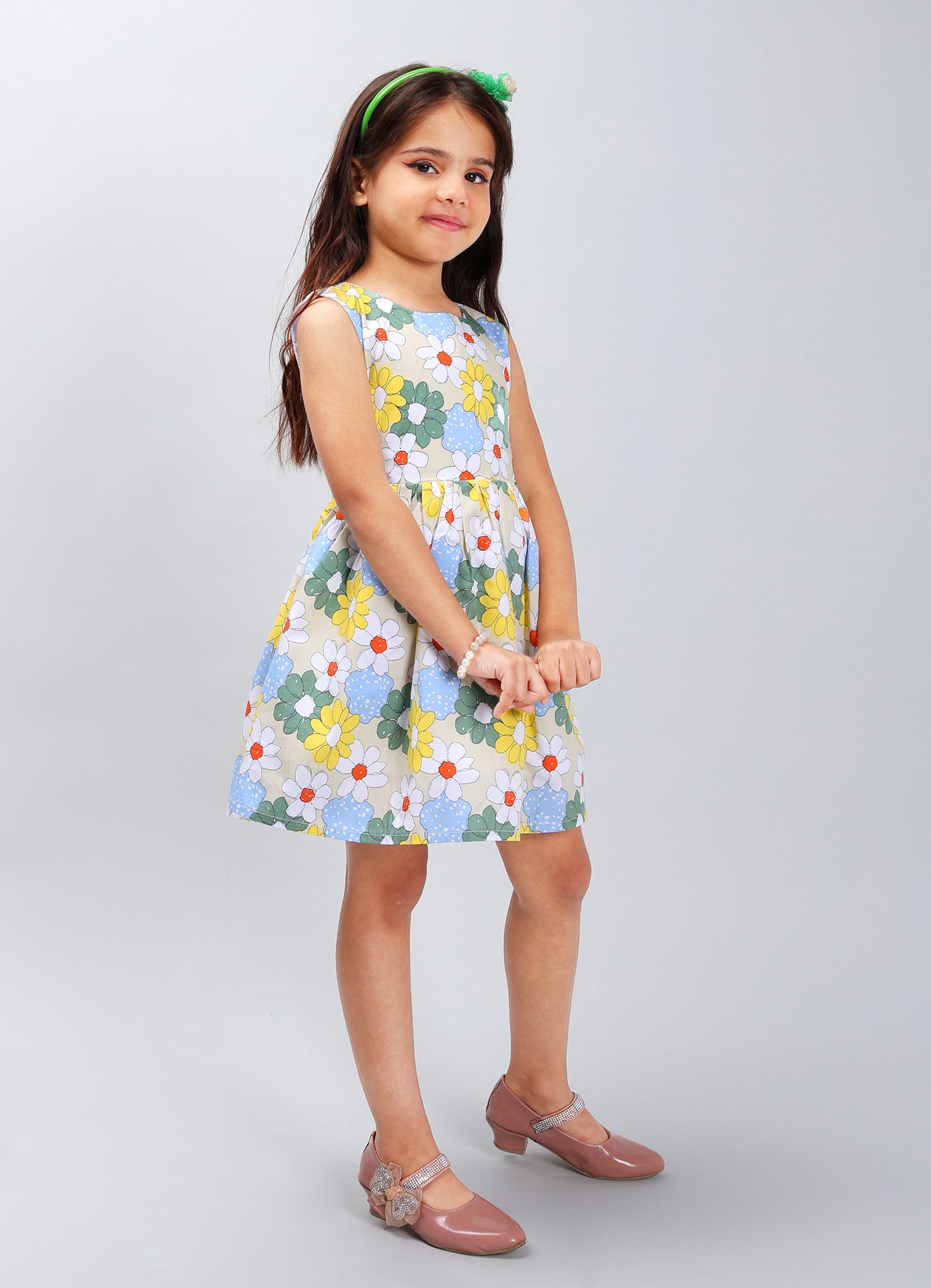 Durable Solid Color Frock