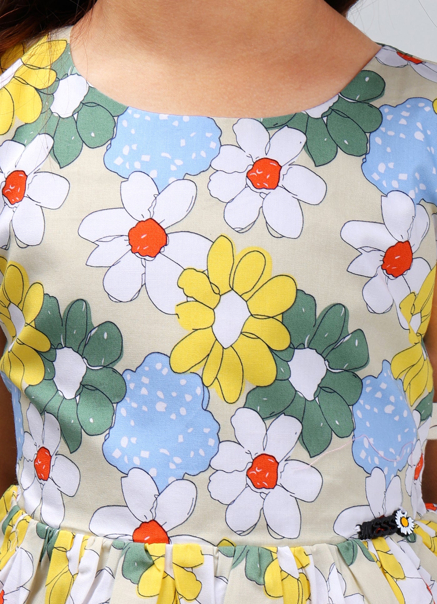 Durable Solid Color Frock