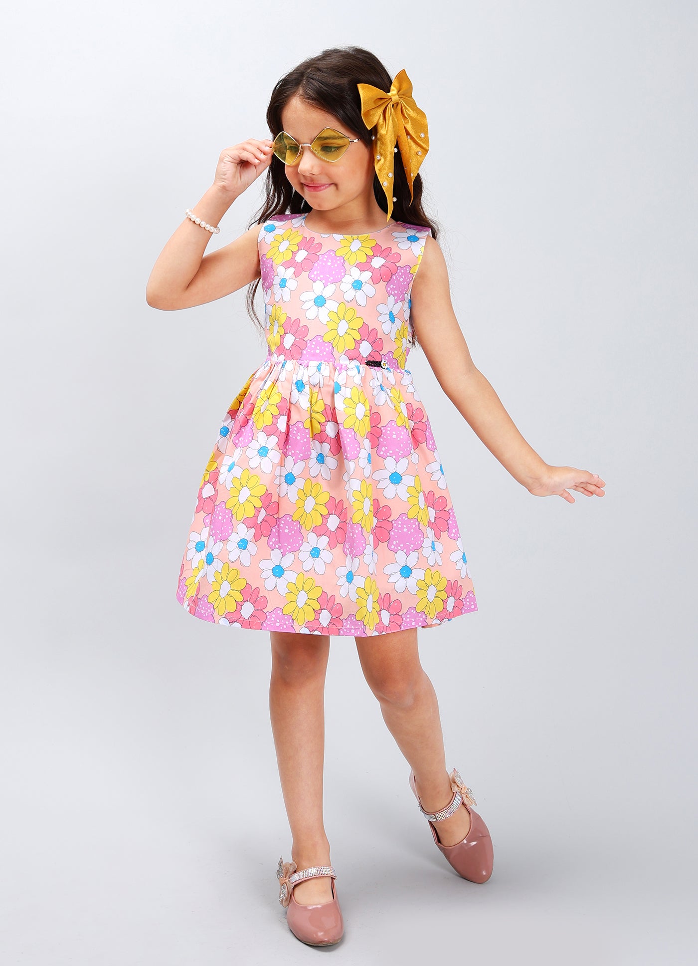 Durable Solid Color Frock