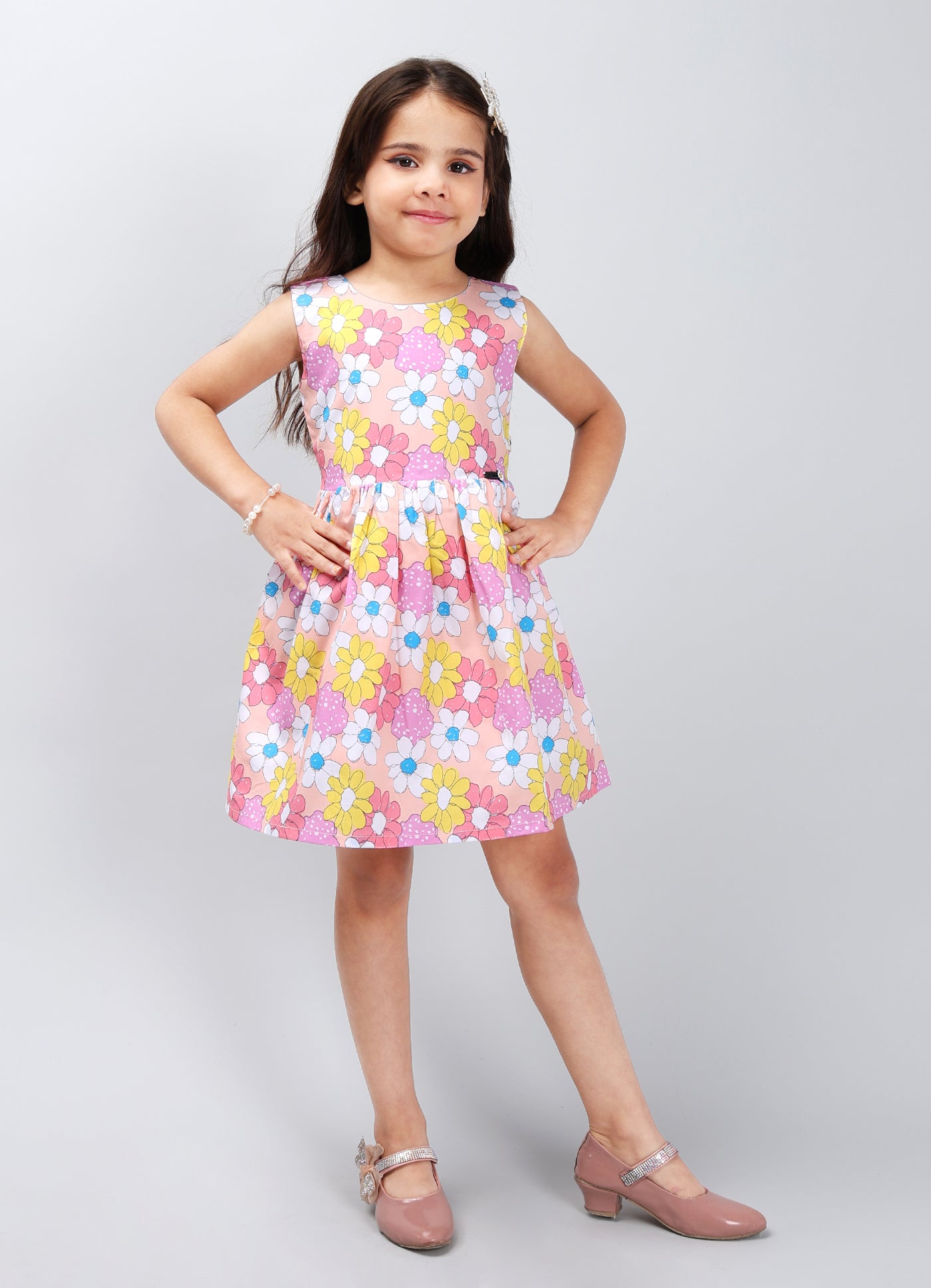 Durable Solid Color Frock