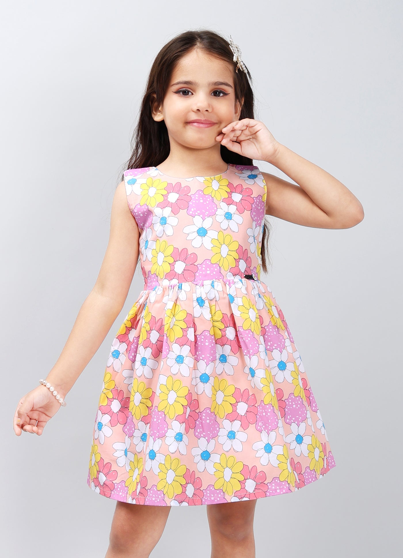 Durable Solid Color Frock