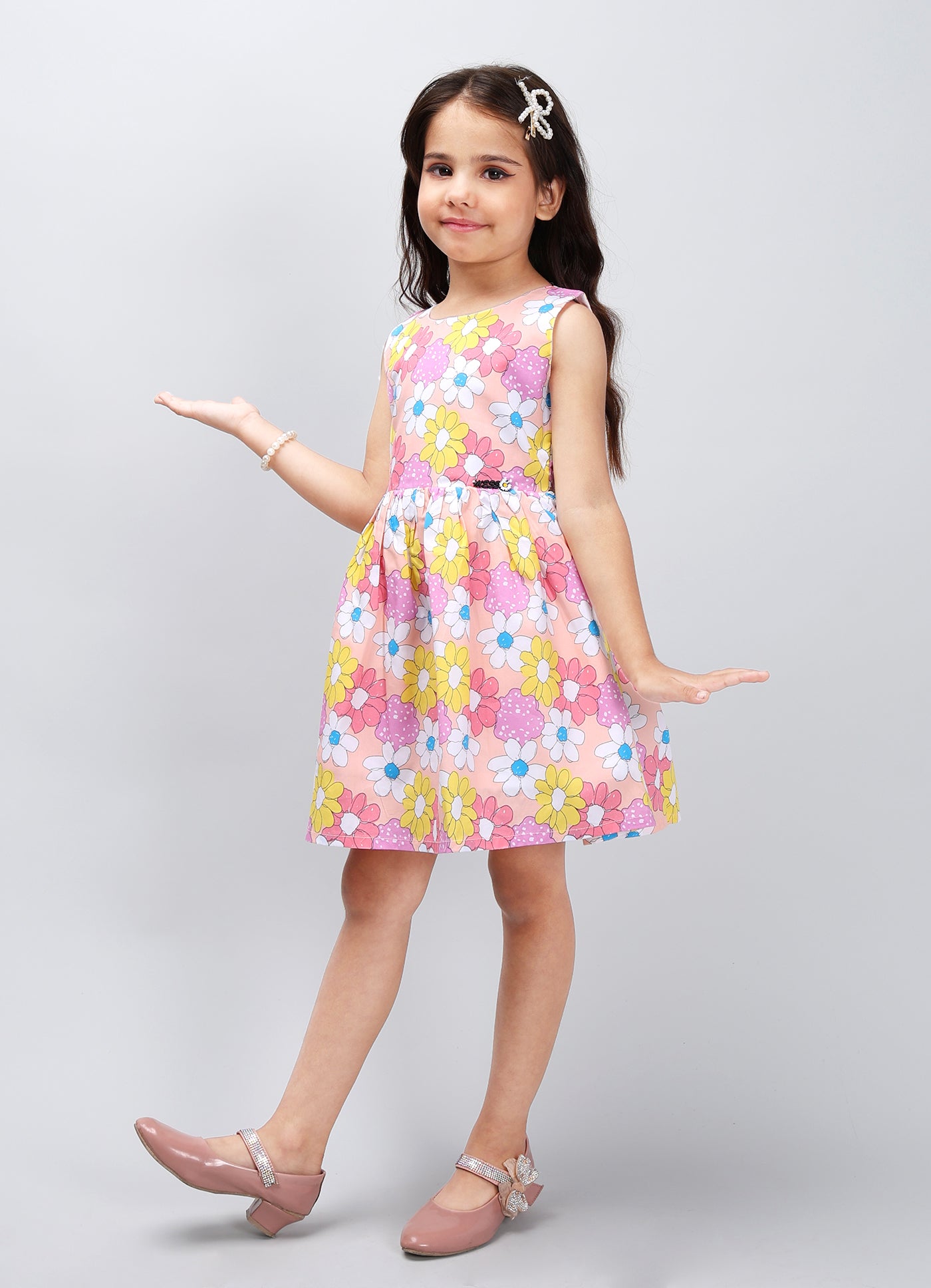 Durable Solid Color Frock