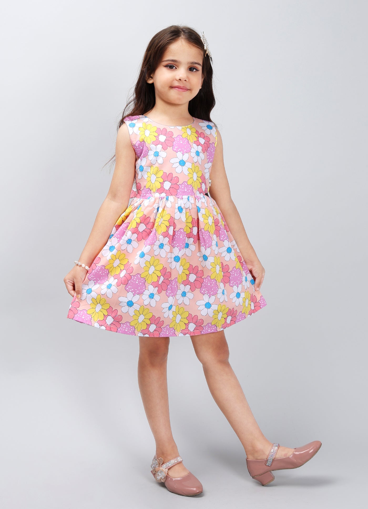 Durable Solid Color Frock